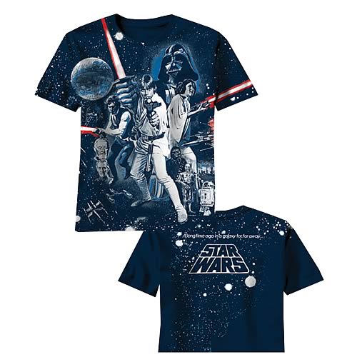 Star Wars War of Wars All Over Print Blue T-Shirt
